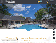 Tablet Screenshot of haywoodpointe.com